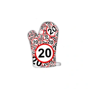 Kuchynská chňapka s motívom čísla 20